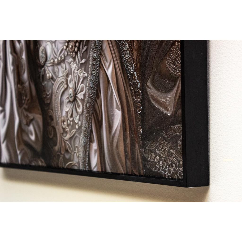 Framed Wall Art - Her Majesty The Cat  60cm x 80cm