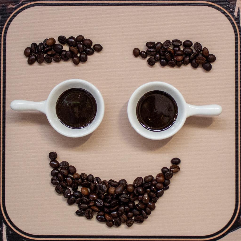 Framed Wall Art - Coffee Eyes 40cm x 40cm