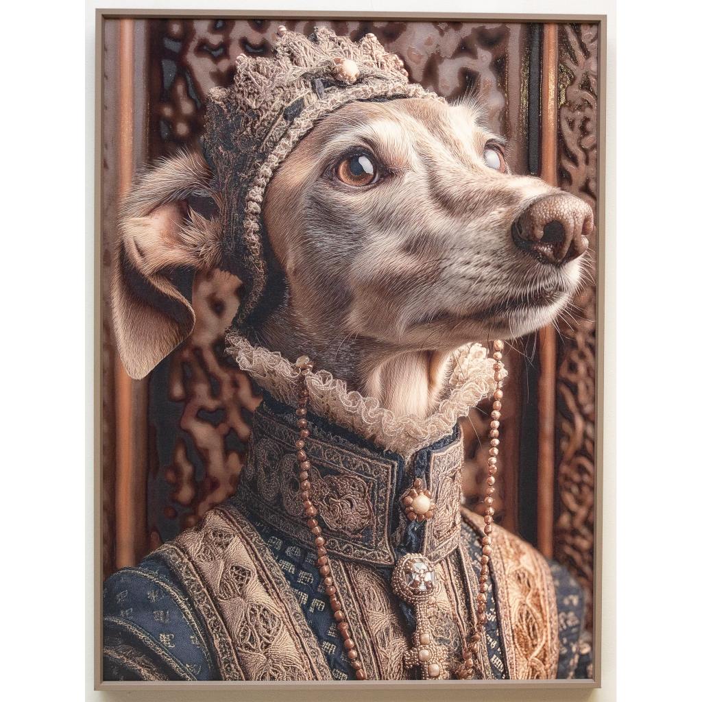 Framed Wall Art - Your Highness Dog 60cm x 80cm
