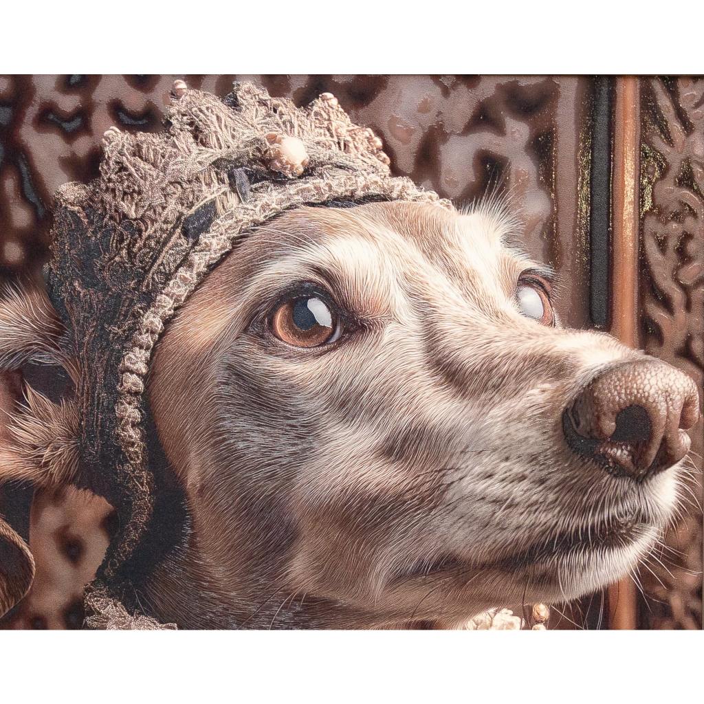 Framed Wall Art - Your Highness Dog 60cm x 80cm