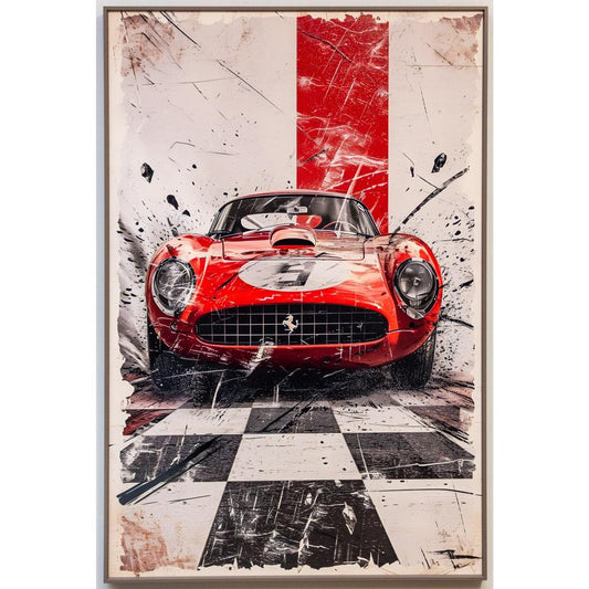 Framed Wall Art - Ferrari Racer 120cm x 80cm
