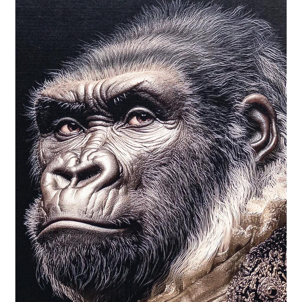 Framed Wall Art - The Victorian Gorilla  60cm x 80cm