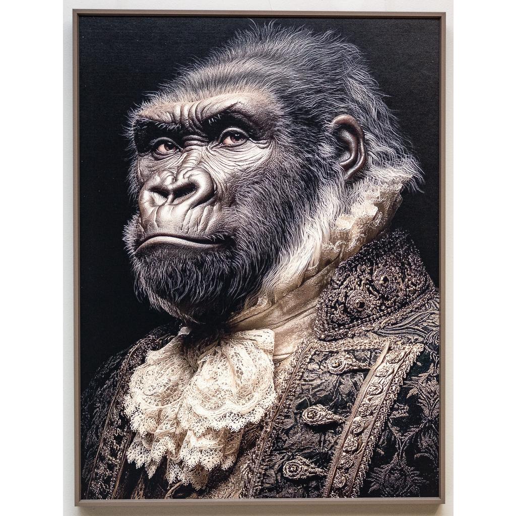 Framed Wall Art - The Victorian Gorilla  60cm x 80cm