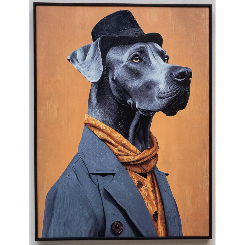 Framed Wall Art - The Great Dane 60cm x 80cm