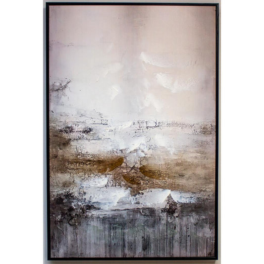 Framed Grey-Brown Abstracts 80cm x 120cm