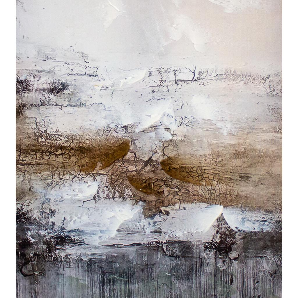 Framed Grey-Brown Abstracts 80cm x 120cm