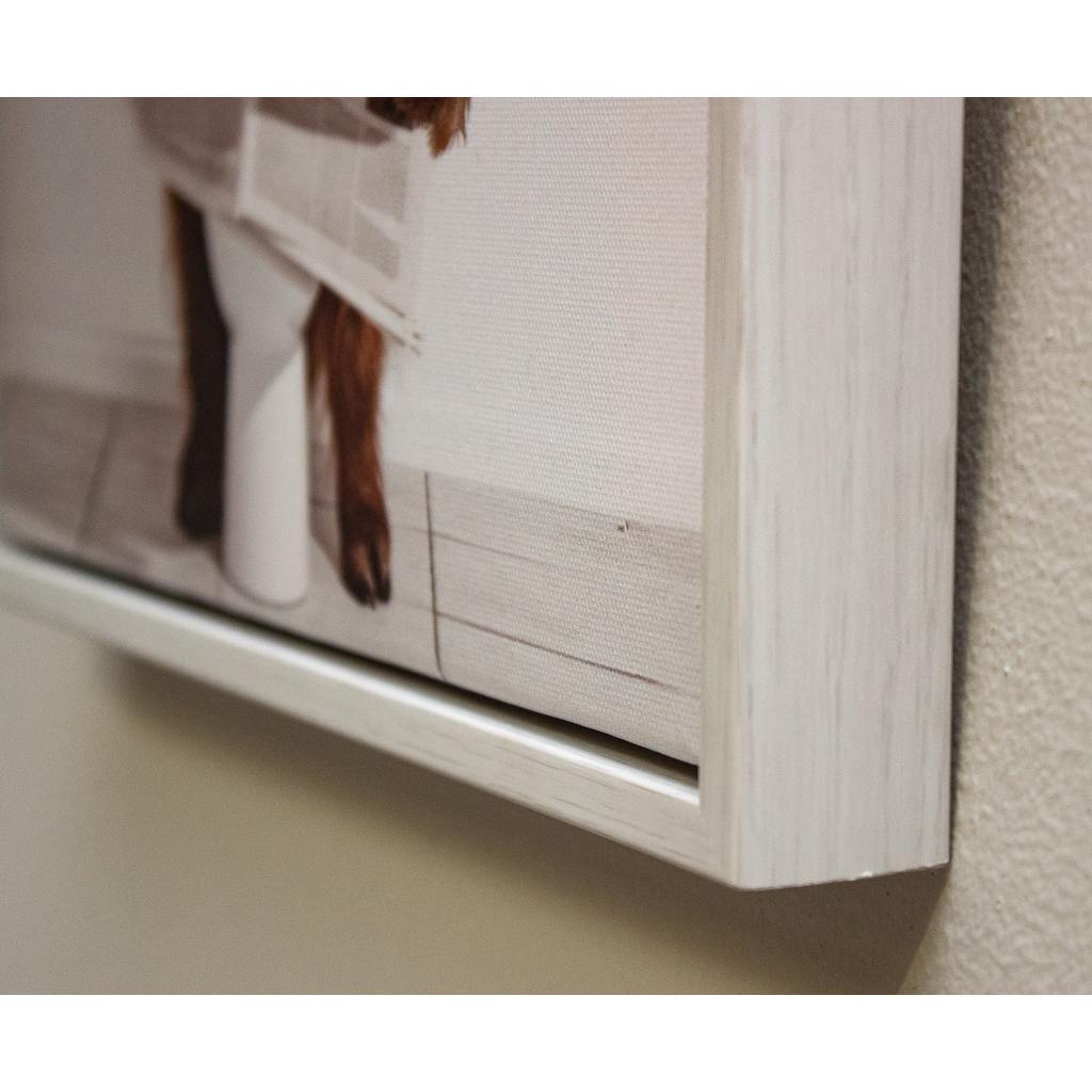 Framed Highland Cow Toilet 30cm x 30cm