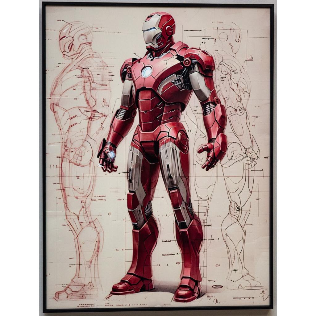 Framed Wall Art - Ironman 60cm x 80cm