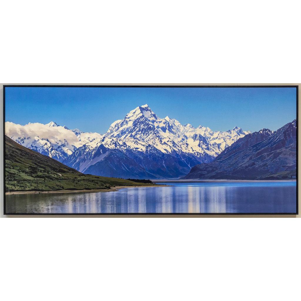 Framed art Mt Cook Landscape 160 by 70cm