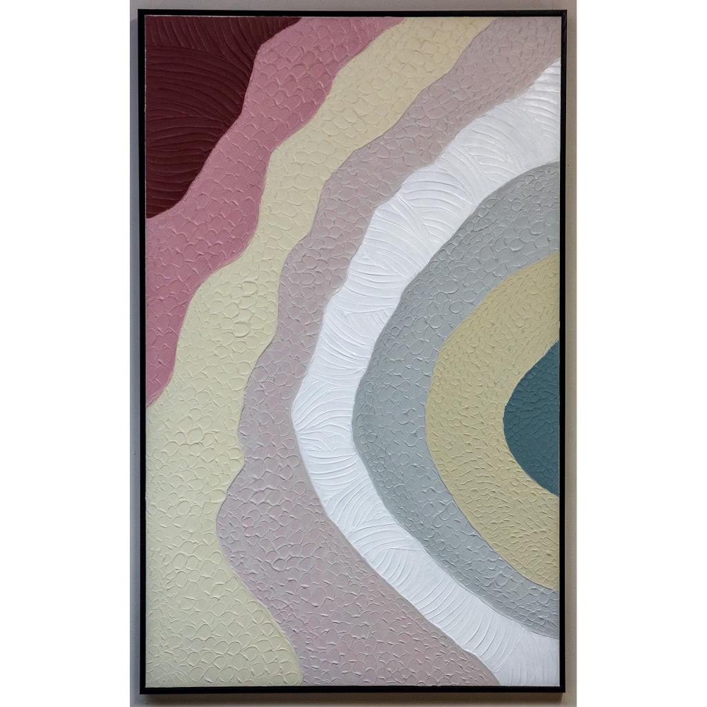 Framed Muted Rainbow 100cm x 160cm
