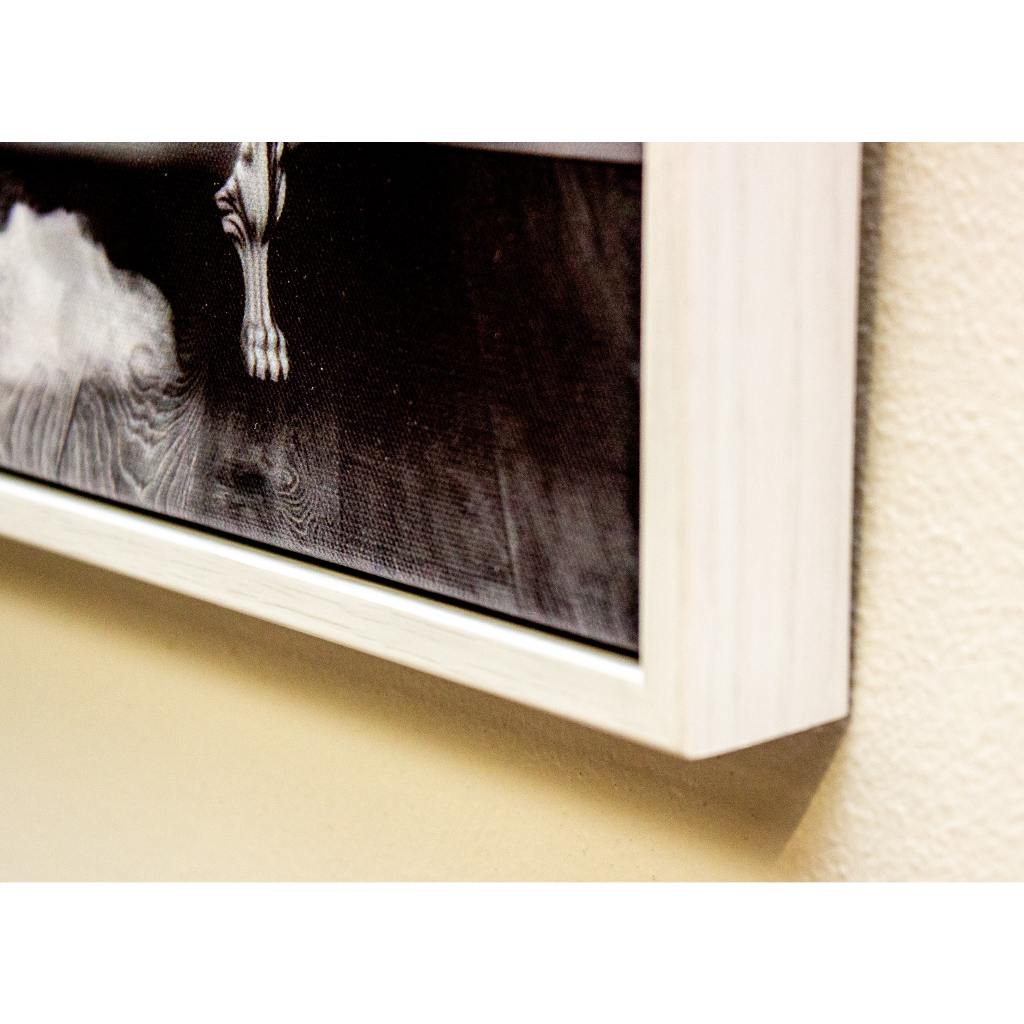 Framed Bath Time Penguins 30cm x 30cm