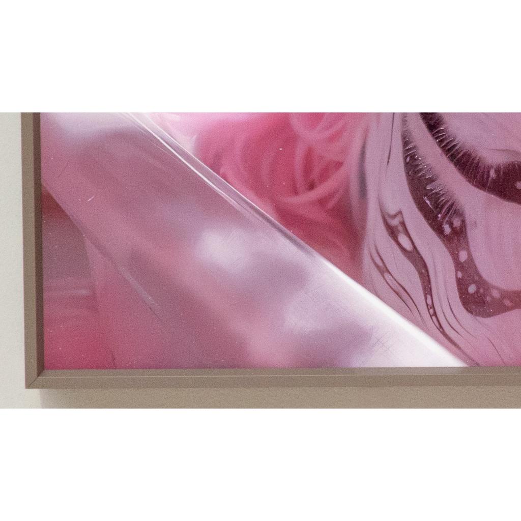 Framed Wall Art - Pink Zebra In Bath 60cm x 60cm