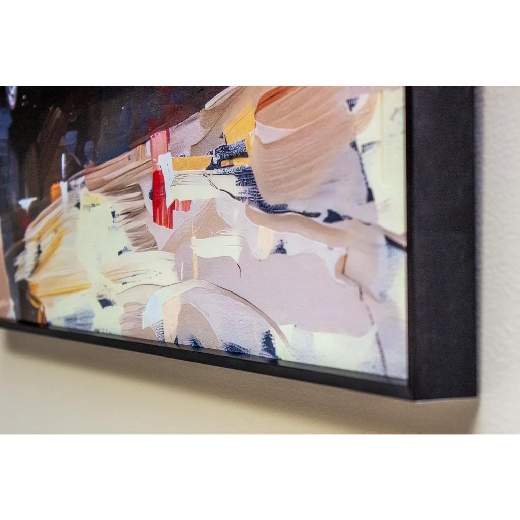 Framed Wall Art - Red Mustang 80cmx80cm