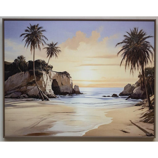 Framed Wall Art - Sunset Cove 90cm x 70cm
