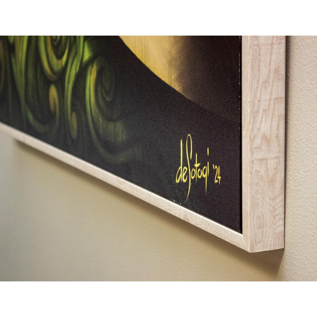 Framed Sotogi- Te Huia  80cm x 120cm