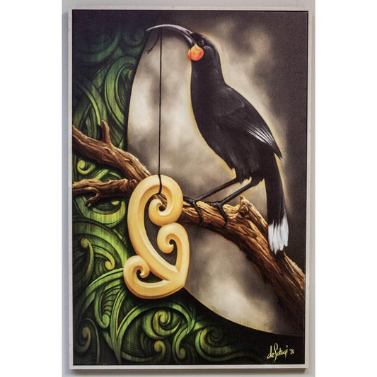 Framed Sotogi- Te Huia  80cm x 120cm