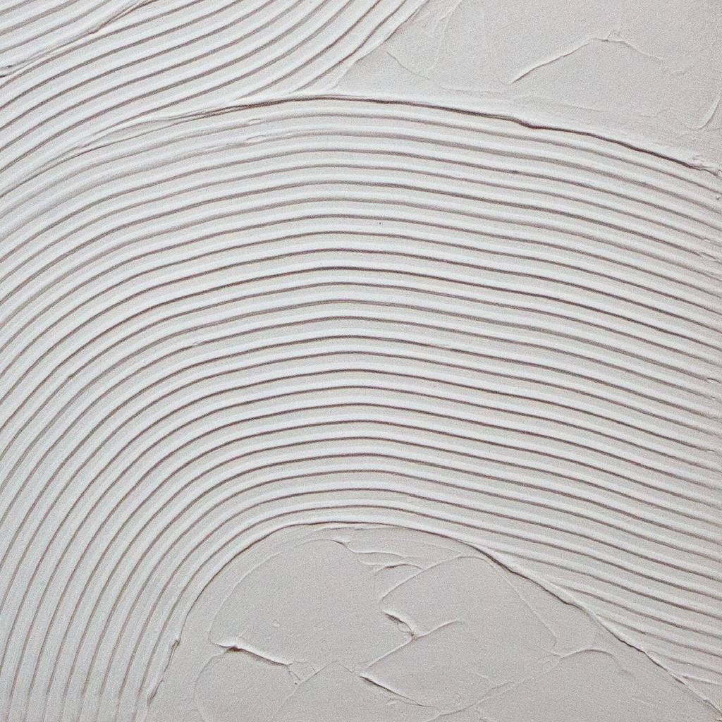 Framed Twin White Swirls 50cm x 70cm