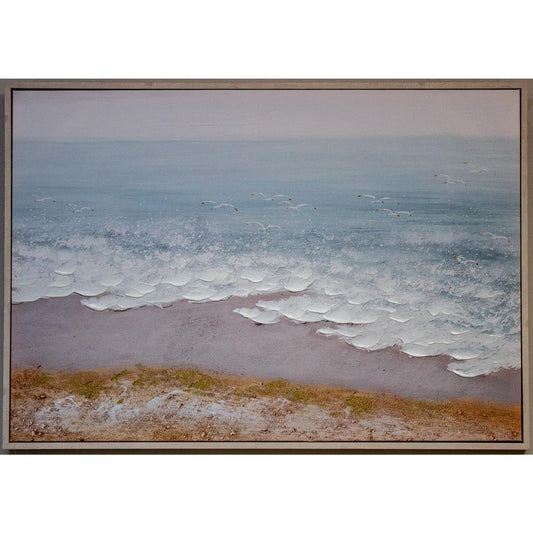 Framed Water Ripple Beach 70cm x 100cm