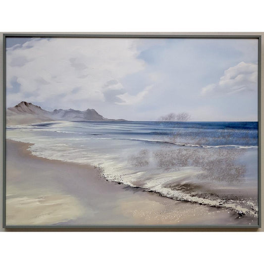 Framed Wall Art - Waves Breaking 60cm x 80cm