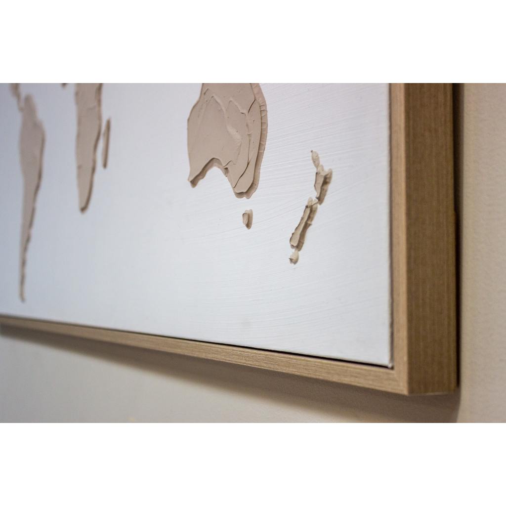 Framed World Map 80cm x 120cm