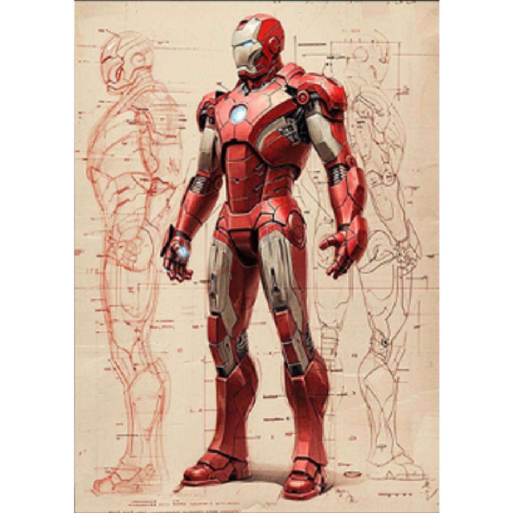 Framed Wall Art - Ironman 60cm x 80cm