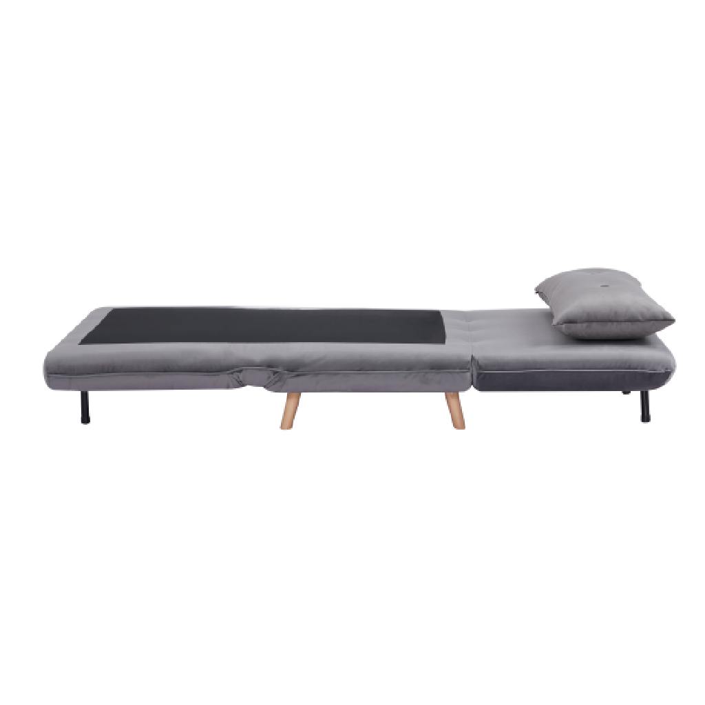 Lily Bed Sofa Velvet Grey