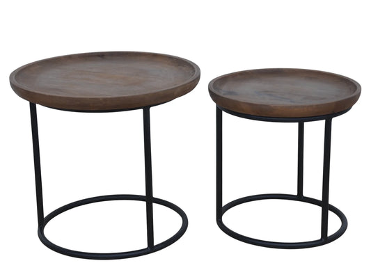 Side table with Curved Edge