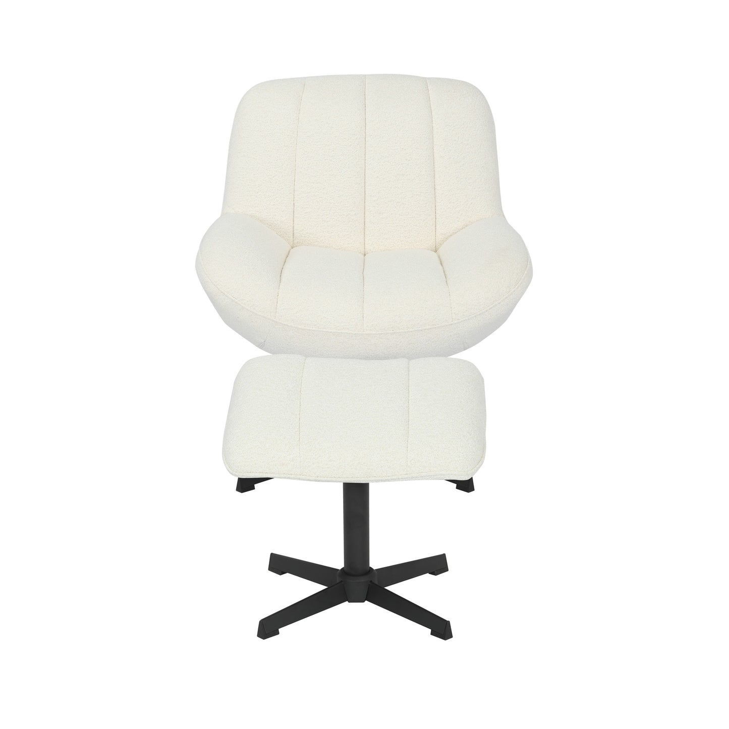 Swivel Chair - Nina Swivel Chair with Ottoman