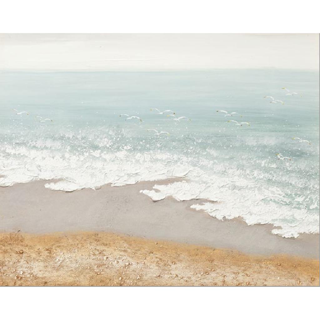 Framed Water Ripple Beach 70cm x 100cm